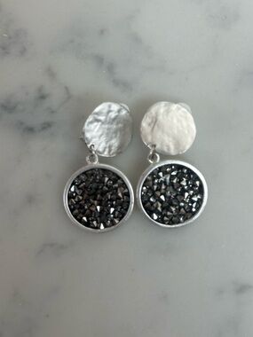 Karine Sultan Crystal Clip On Earrings
